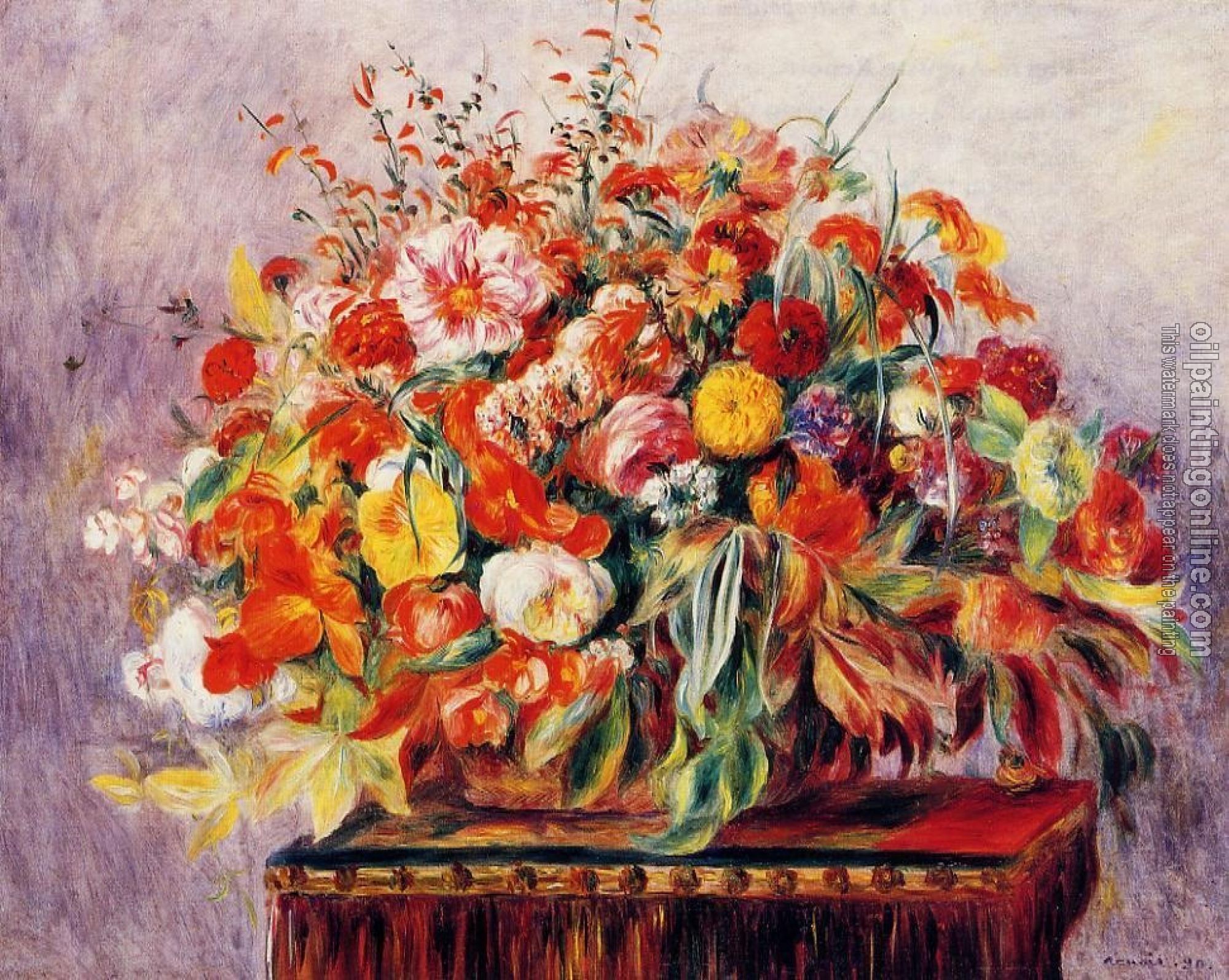 Renoir, Pierre Auguste - Basket of Flowers